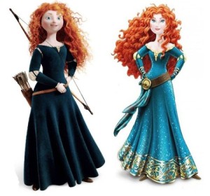 Merida Before and After the Disney Princess Makeover. Image Source: Inside the Magic