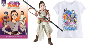 The Force Awakens In Her:   Rey-Themed Books, Toys, Clothing, and Decor