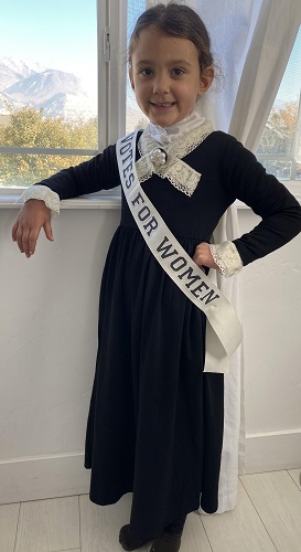 Navy as Susan B. Anthony